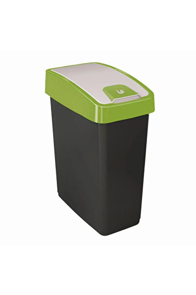 OEM Cos de gunoi din plastic, deschidere batanta, 25 L, verde