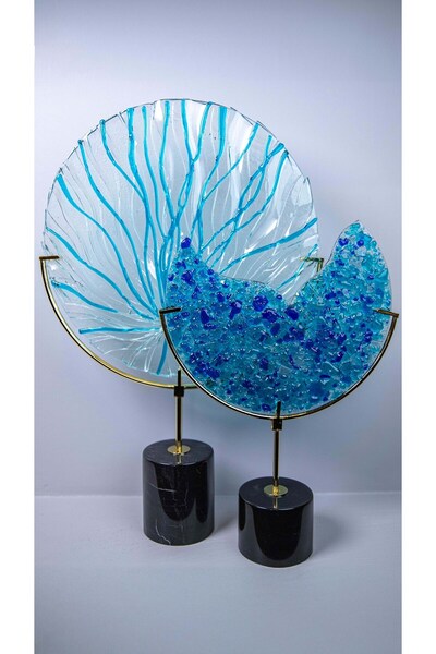 Yerli 2 Li Mermer Kaide Ay Füzyon Mavi