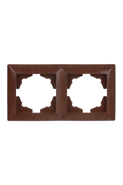 OEM Διπλό διακοσμητικό πλαίσιο Gunsan Visage, για κλασικό εξοπλισμό, IP20, wenge