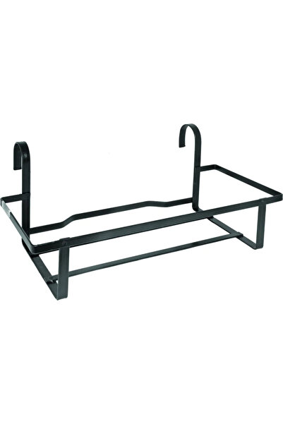 OEM Стойка за саксии с окачвания, универсална, метална, 38 x 17 см, черна