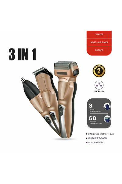 SP Rechargeable 3-in-1 Trimmer, Hair Clipper and Nose Trimmer - For Ultimate ...