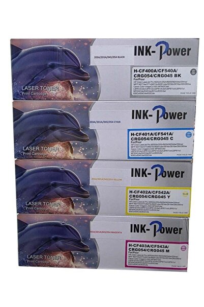 Generic INKPOWER 203A Toner Cartridge Set for CF540A CF541A CF542A CF543A Com...