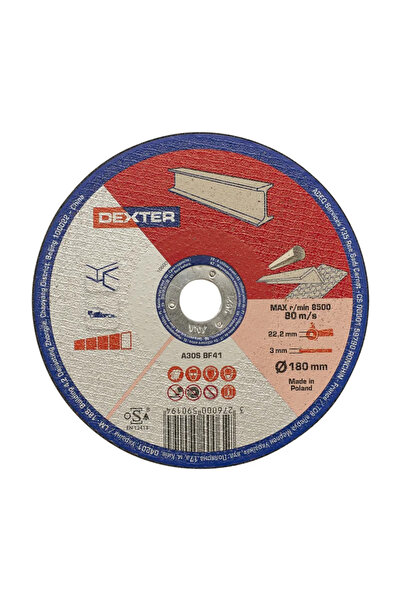Dexter Δίσκος κοπής Dexter, για χάλυβα/μέταλλο, Ø 180 x 3 mm