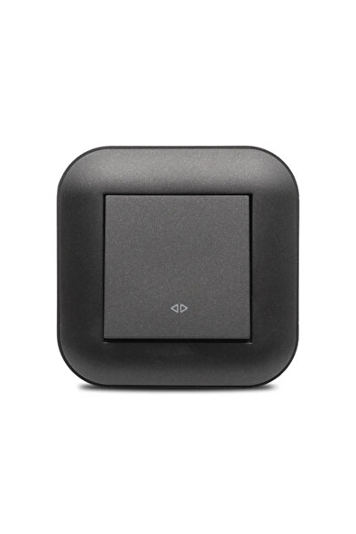 OEM Διακόπτης Ovivo Loft Μονό σταυρού, κλασικός, IP20, μαύρος