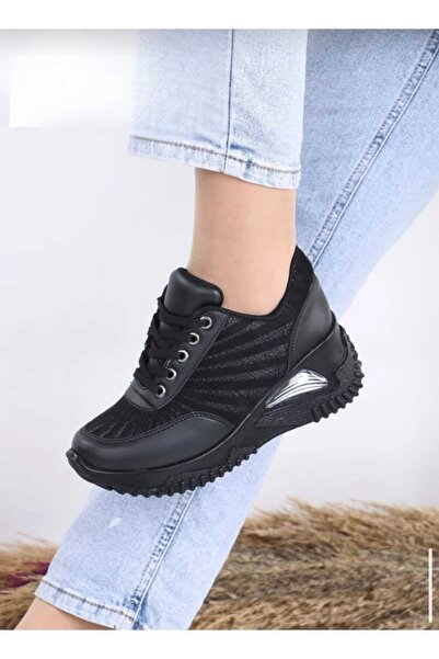 BYBIYIK Women's Striped High-Sole Sports Shoes