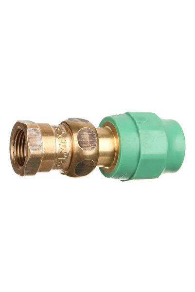 OEM Racord olandez pentru teava PPR, filet interior, Ø 20 mm x 1/2', PN25, verde