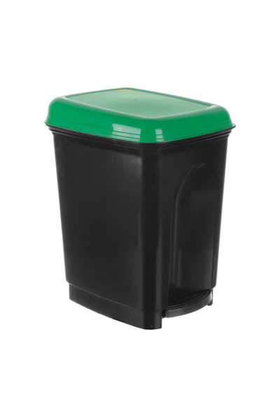 OEM Κάδος απορριμμάτων Caro, πλαστικός, άνοιγμα πεντάλ, 17 λίτρα, πράσινος