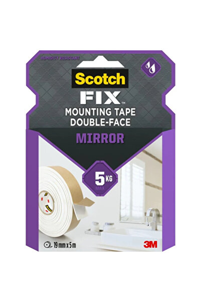 OEM Banda dublu adeziva 3M ScotchFIX, pentru oglinzi, 19 mm, L 5 m, alb