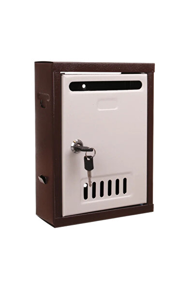 OEM Cutie postala interior, Buildxelle, tip 3, tabla, cu cilindru, maro