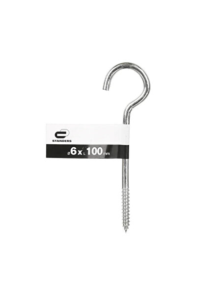 STANDERS Surub pentru lemn Standers, cu inel deschis, otel zincat, 6 x 100 mm