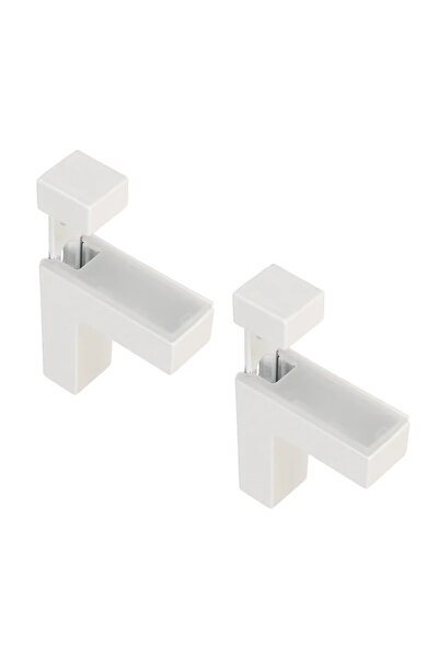 OEM Glass shelf support 2445, 3-40 mm, white (set of 2 pcs)
