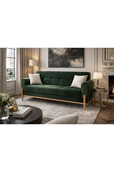 Carmen Mobilya Ahşap Ayaklı Bohem Kanepe