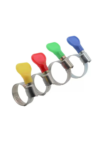 OEM Set of metal clamps, adjustable, with key, (5 pcs) Ø 10 - 16 mm