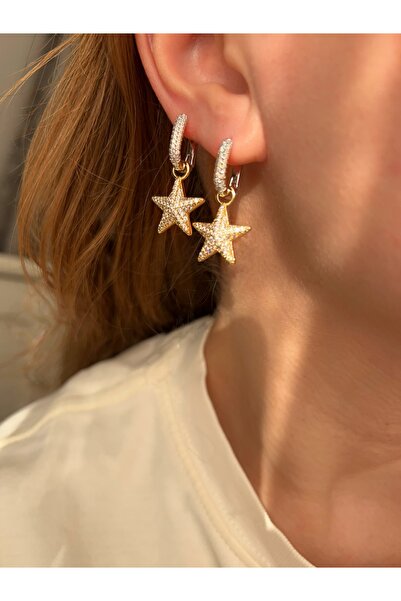 ToffyStore Vip Double Color Star Earrings