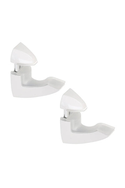 OEM Стъклена стойка за рафтове, 3-26 мм, бяла (комплект от 2 броя)