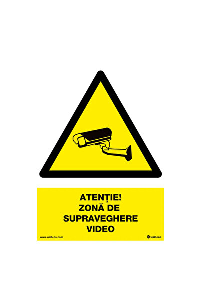 OEM Video surveillance information indicator, size 210 x 297 mm