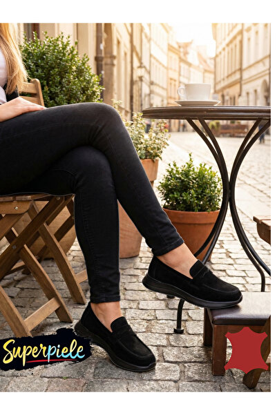 ANGEL BLUE WOMEN'S MOCCASINS IN NATURAL Leather WITH CLASSIC DESIGN