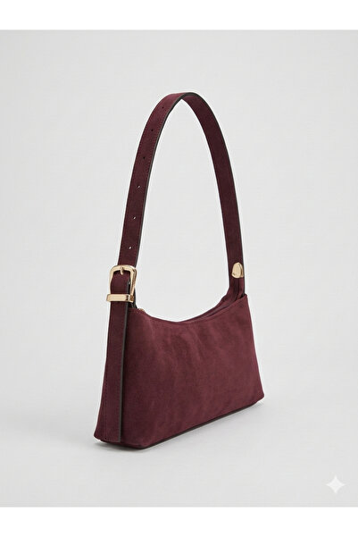 BK Bags & Accessories Suede Women's Baguette Hand and Arm Bag Shoulder Bag