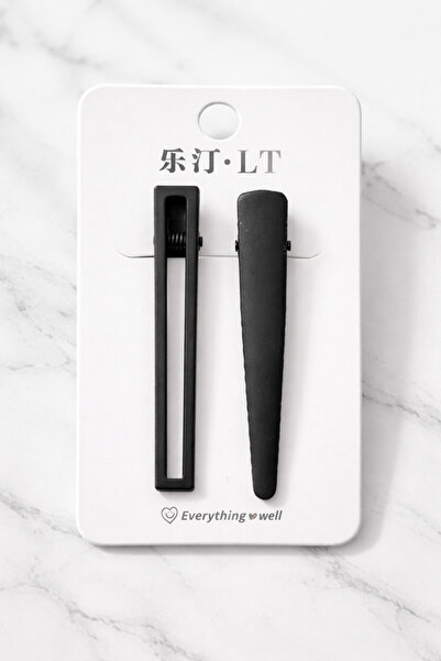 Srctech Set de 2 catarame laterale și catarame tip pensă de culoare neagră