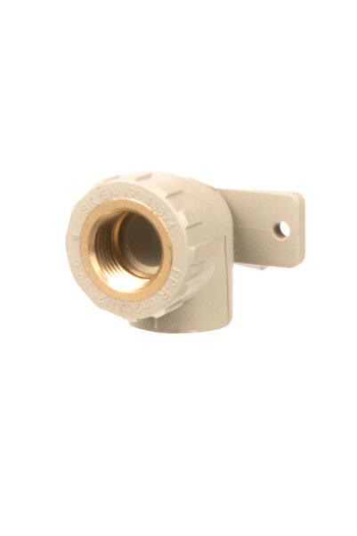 OEM PPR pipe elbow, 90 degrees, internal thread, with wall mounting, Ø 20 mm ...