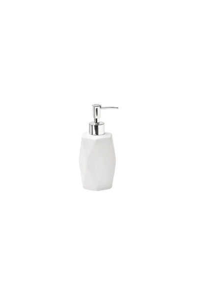 OEM Diamond liquid soap dispenser, ceramic, white