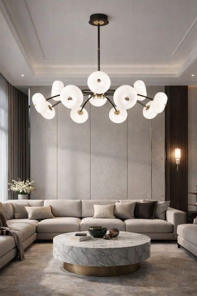 ATIK Modern 12’li Dekoratif Avize – Şık Salon Aydınlatması