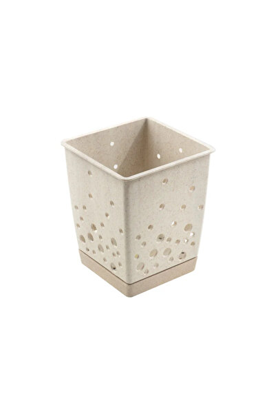 OEM Βάση μαχαιροπίρουνων, πλαστική, 11 x 11 x 13.6 εκατοστά, βάση, μπεζ