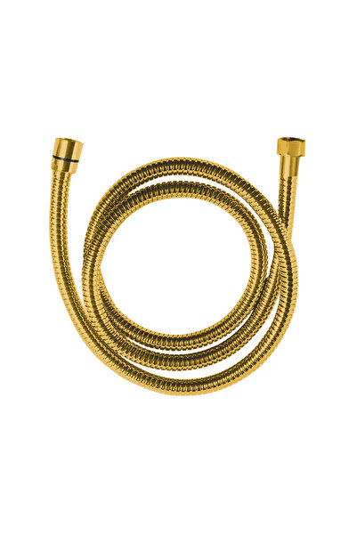OEM Σωλήνας ντους Arno, εύκαμπτος, μήκος 1,5 - 1,75 μέτρα, μεταλλικός, χρυσός