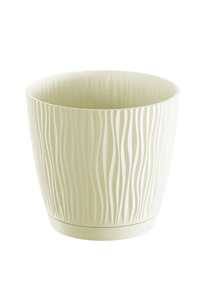 OEM Ghiveci flori Sandy, plastic, Ø 19 cm, crem