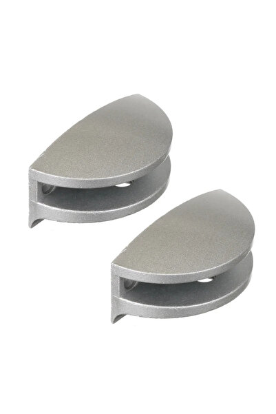 OEM Βάση στήριξης γυάλινου ραφιού, 3-6 mm, ματ χρώμιο (σετ 2 τεμαχίων)