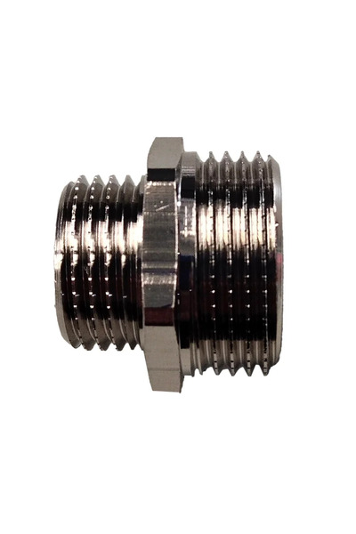 OEM Reduced nipple, brass, external thread, connection 3/4' - 1/2', chrome pl...