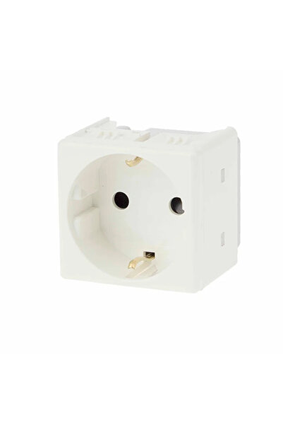 OEM Priza schuko dubla Gewiss Top System, modulara, IP20, alba