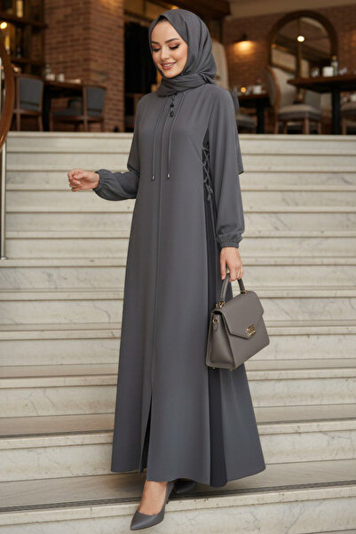 N.S NEVA STYLE Γκρι τεσσέττουρ με φερμουάρ 45308GR