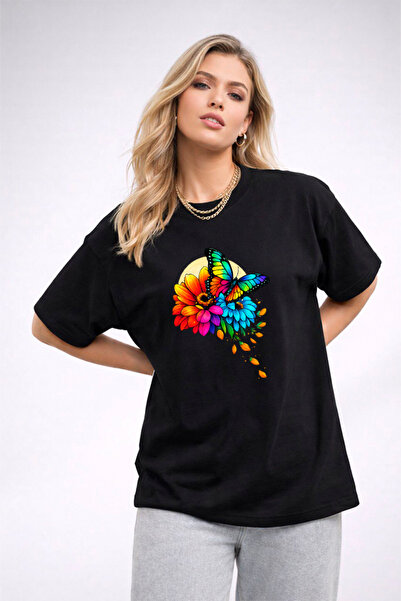 YUNAYT ΓΥΝΑΙΚΕΙΑ ΛΕΠΤΟΜΕΡΗ ΕΚΤΥΠΩΣΗ ΜΕΓΕΘΟΣ ΦΑΡΔΙ ΚΟΜΜΕΝΟ T-SHIRT ΠΟΔΗΛΑΤΟ