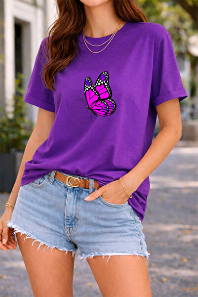 YUNAYT ΓΥΝΑΙΚΕΙΑ ΛΕΠΤΟΜΕΡΗ ΕΚΤΥΠΩΣΗ ΜΕΓΕΘΟΣ ΦΑΡΔΙ ΚΟΜΜΕΝΟ T-SHIRT ΠΟΔΗΛΑΤΟ