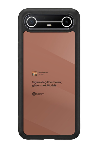 TECNO Spark Slim 5G Uyumlu Sarki Sozleri Tasarımlı Glossy Premium Kılıf