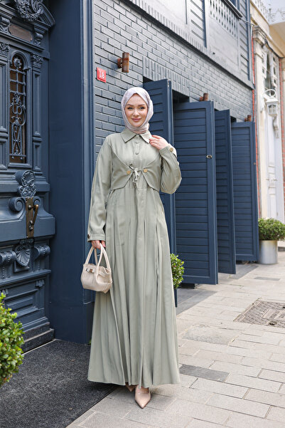 By Pommes Life Women's Tie-Detail TENCEL™ Test Type Dress