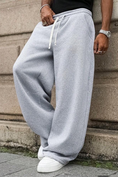 Gymhard Basic Oversized Cotton Knit Joggers