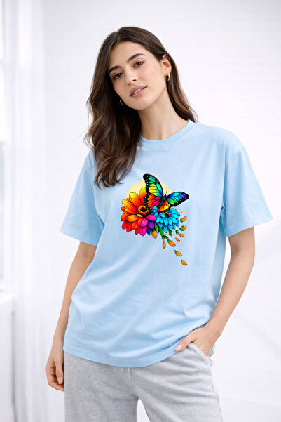 YUNAYT ΓΥΝΑΙΚΕΙΑ ΛΕΠΤΟΜΕΡΗ ΕΚΤΥΠΩΣΗ ΜΕΓΕΘΟΣ ΦΑΡΔΙ ΚΟΜΜΕΝΟ T-SHIRT ΠΟΔΗΛΑΤΟ