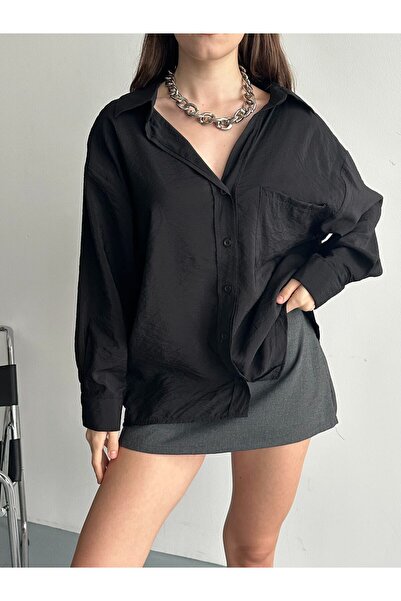 moda çağdaş supradimensionat Cămașă de damă din satin - Țesătură fluidă și el...