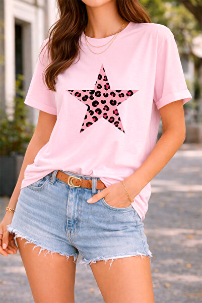 YUNAYT ΓΥΝΑΙΚΕΙΑ ΛΕΠΤΟΜΕΡΗ ΕΚΤΥΠΩΣΗ ΜΕΓΕΘΟΣ ΦΑΡΔΙ ΚΟΜΜΕΝΟ T-SHIRT ΠΟΔΗΛΑΤΟ