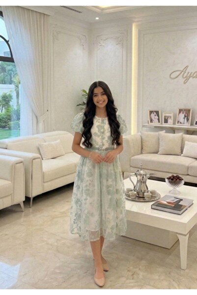 alqarat فستان "بيرلا" ذو الفرع الأخضر