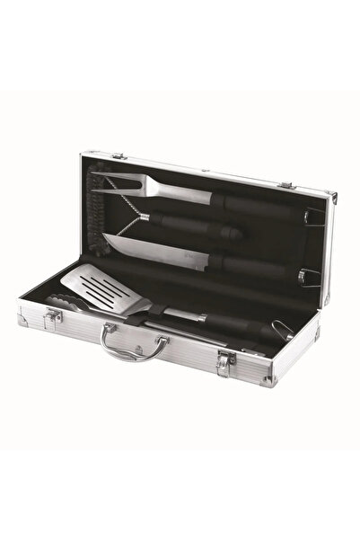 Naterial Σετ σκευών για ψησταριά από φυσικό ανοξείδωτο ατσάλι, 460 mm