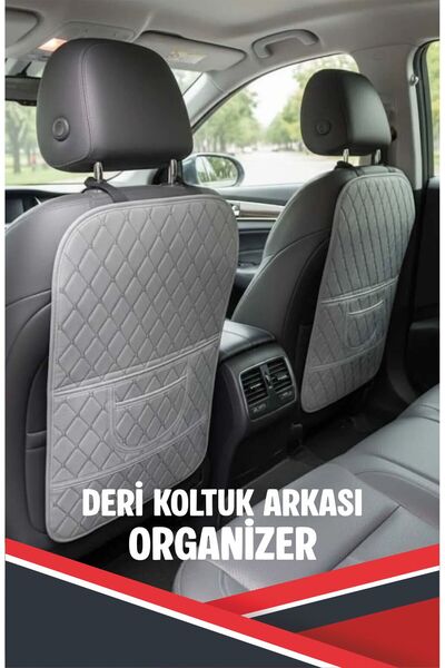 Bilge Sea KGM SSANGYONG TORRES EVX UYUMLU 2 ADET GRİ DERİ GRİ DİKİŞLİ ARAÇ İÇ...