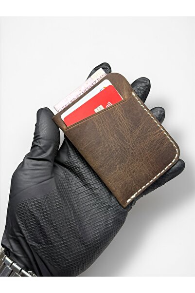 NZCLUB 100% γνήσιο δέρμα crazy horse Μινιμαλιστική θήκη για κάρτες Πορτοφόλι ...