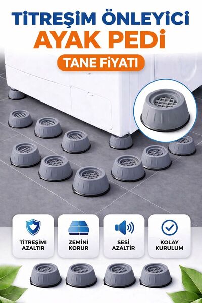 Redmina Çamaşır Makinesi Titreşim Önleyici Ses Kesici Ve Koltuk Ayak Yükselti...