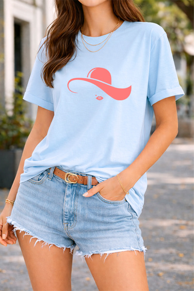 YUNAYT ΓΥΝΑΙΚΕΙΑ ΛΕΠΤΟΜΕΡΗ ΕΚΤΥΠΩΣΗ ΜΕΓΕΘΟΣ ΦΑΡΔΙ ΚΟΜΜΕΝΟ T-SHIRT ΠΟΔΗΛΑΤΟ