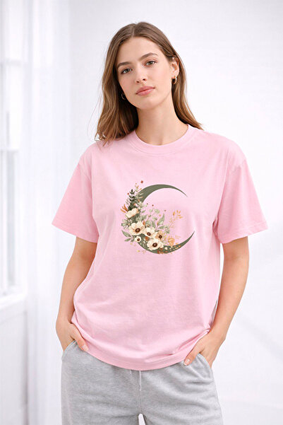 YUNAYT ΓΥΝΑΙΚΕΙΑ ΛΕΠΤΟΜΕΡΗ ΕΚΤΥΠΩΣΗ ΜΕΓΕΘΟΣ ΦΑΡΔΙ ΚΟΜΜΕΝΟ T-SHIRT ΠΟΔΗΛΑΤΟ