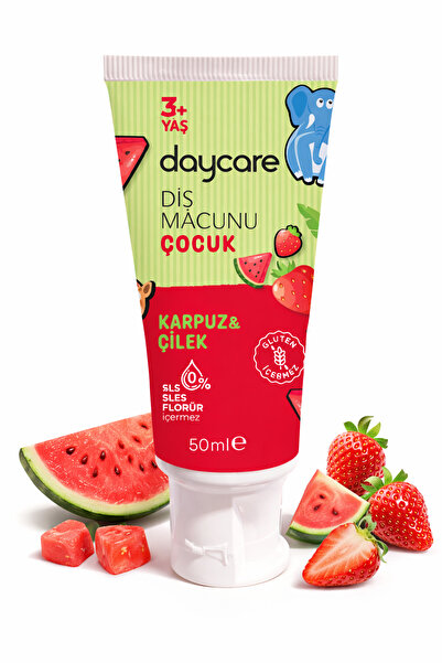 Daycare Çocuk Diş Macunu Karpuz & Çilek 50 ml (3+ Yaş)