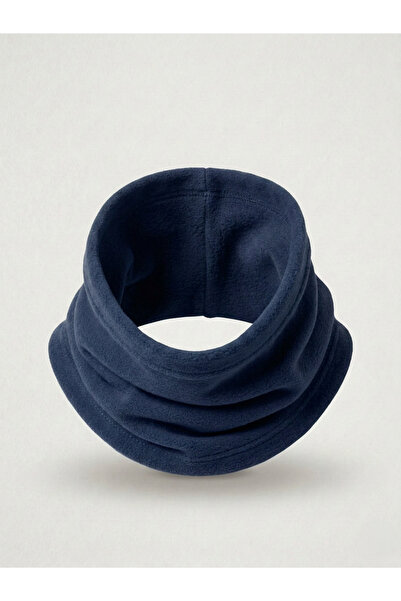 seventh Navy Blue Fleece Neck Collar Outdoor Winter Jacket Soft-Textured